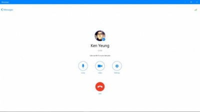 Голосовые и видеозвонки Messenger Windows